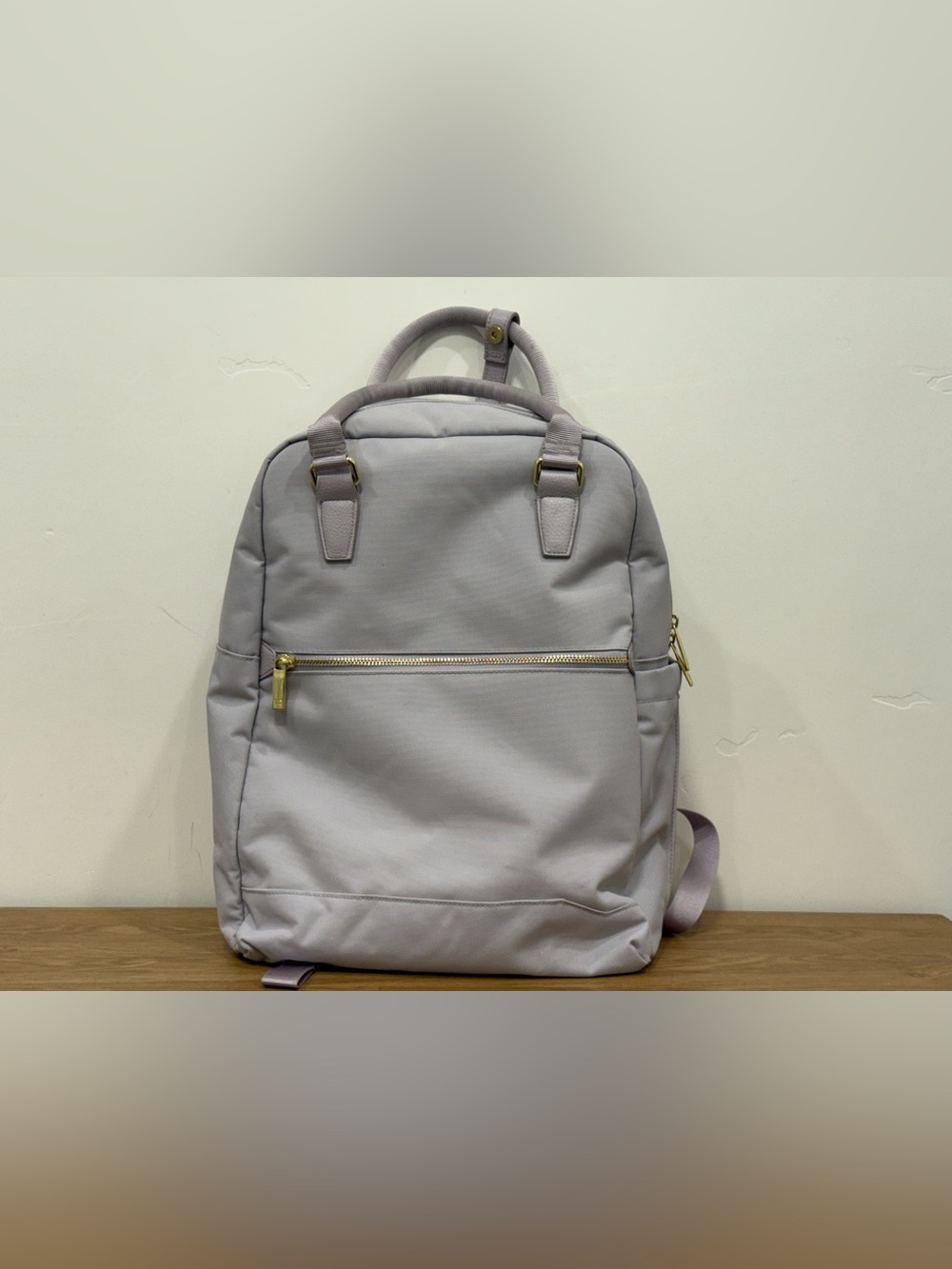 Light Purple Backpack with Gold Hardware